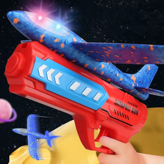 catapult-gun-aircraft-creative-toy-flying-contes-2-in-1-toy-for-kid-fun-toy-for-kid kids toy in Pakistan | Zilonay