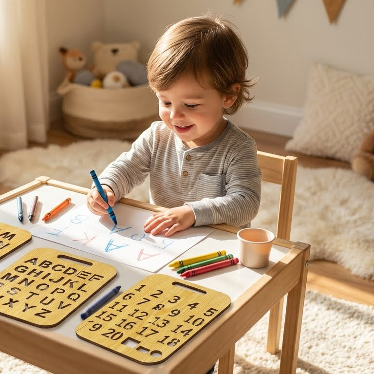 early-learning-wooden-stencil-board-for-kids-set-of-3 kids toy in Pakistan | Zilonay