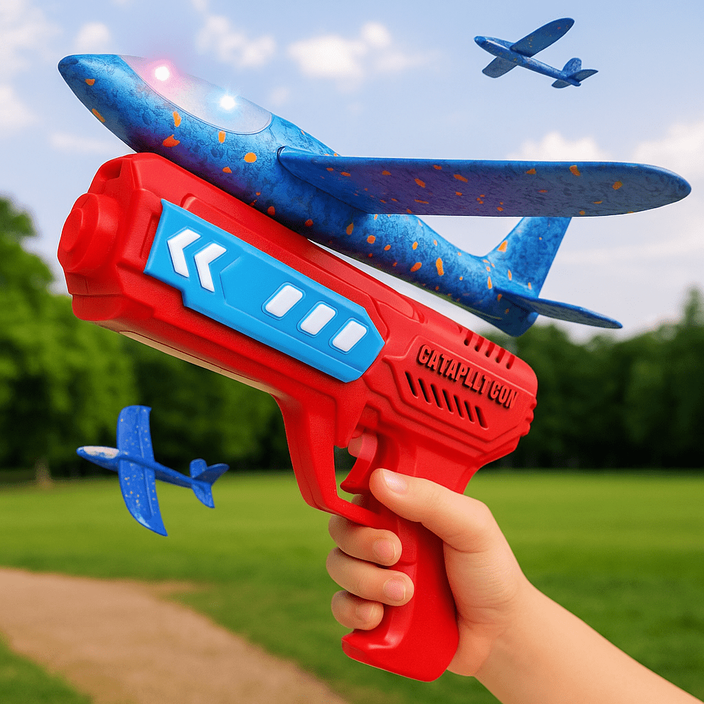 catapult-gun-aircraft-creative-toy-flying-contes-2-in-1-toy-for-kid-fun-toy-for-kid kids toy in Pakistan | Zilonay