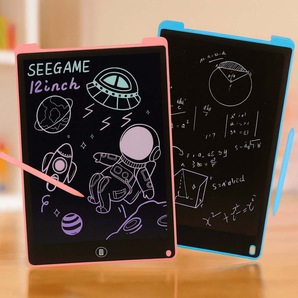 lcd-multicolor-screen-writing-tablet-erasable-writing-board kids toy in Pakistan | Zilonay