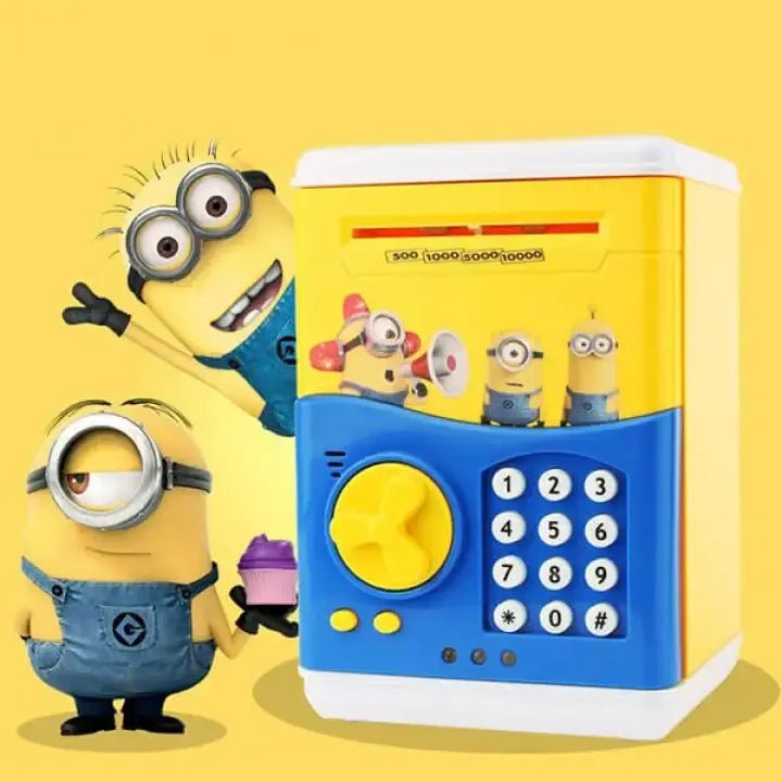 doraemon-piggy-bank-atm-password-unlock-mini-atm-money-saving-box-for-kids-cartoon-safe-bank-electronic-piggy-bank kids toy in Pakistan | Zilonay