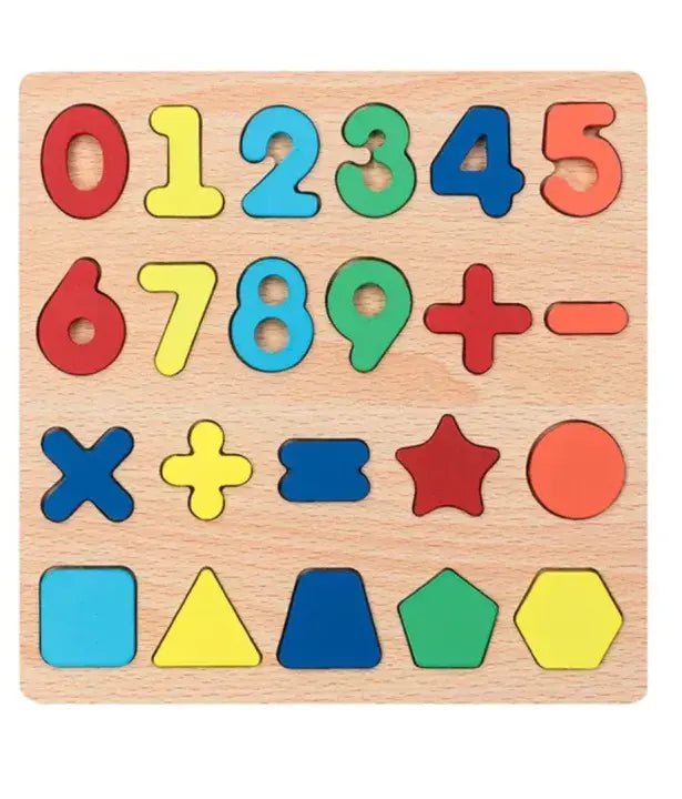 montessori-early-educational-wooden-colorful-3d-toys-baby kids toy in Pakistan | Zilonay