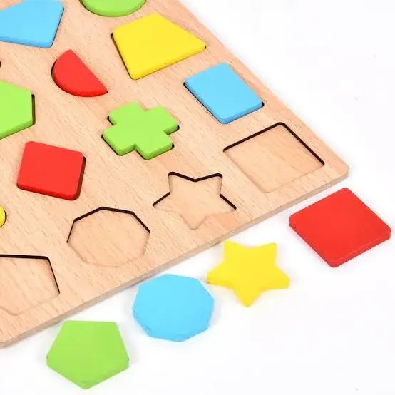 montessori-early-educational-wooden-colorful-3d-toys-baby kids toy in Pakistan | Zilonay