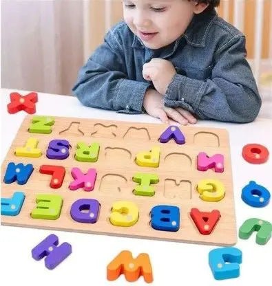 montessori-early-educational-wooden-colorful-3d-toys-baby kids toy in Pakistan | Zilonay
