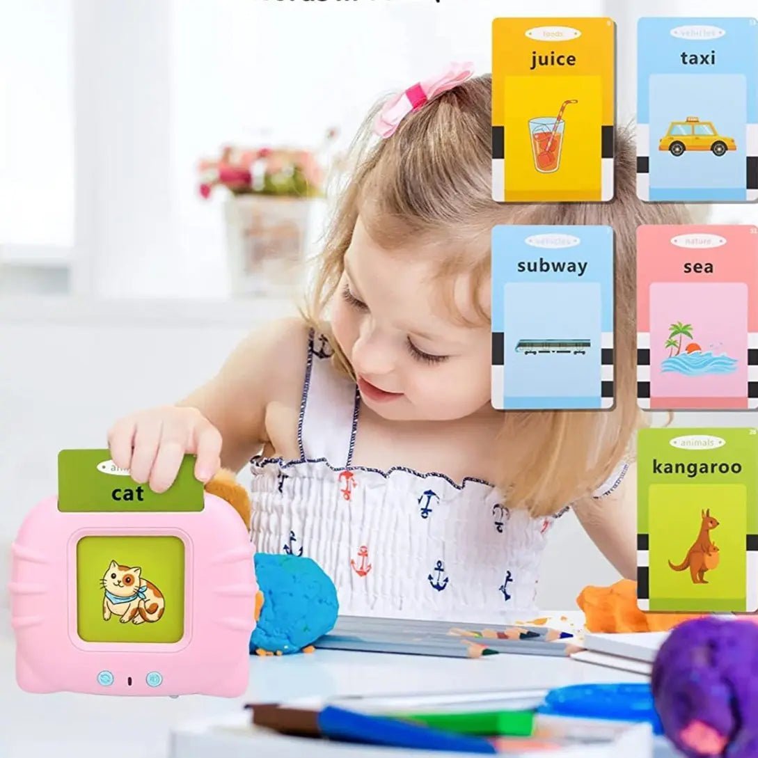 education-english-talking-flash-cards-learning-machine-with-sound-for-kids kids toy in Pakistan | Zilonay