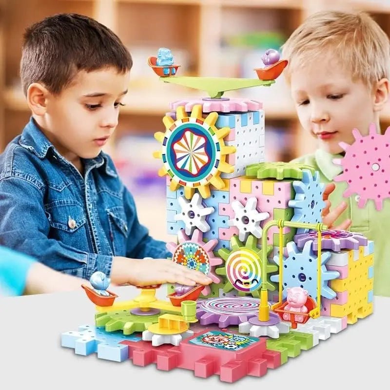 electric-building-block-gear-toy-83pcs kids toy in Pakistan | Zilonay