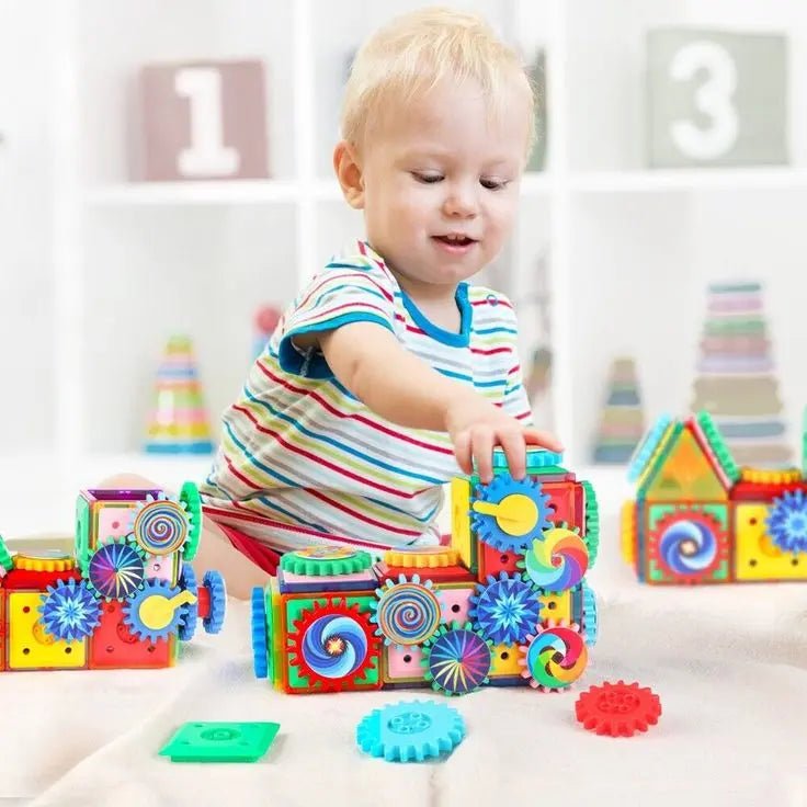 electric-building-block-gear-toy-83pcs kids toy in Pakistan | Zilonay