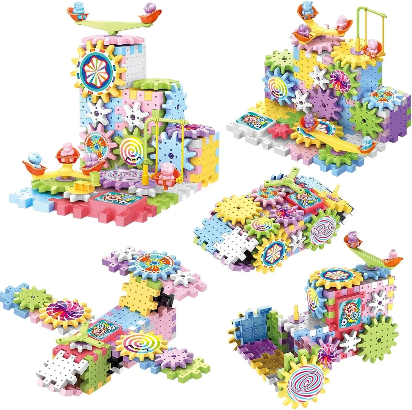 electric-building-block-gear-toy-83pcs kids toy in Pakistan | Zilonay