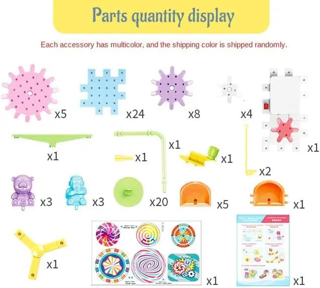 electric-building-block-gear-toy-83pcs kids toy in Pakistan | Zilonay