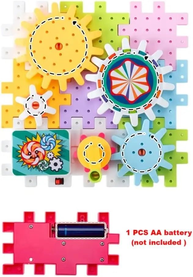 electric-building-block-gear-toy-83pcs kids toy in Pakistan | Zilonay