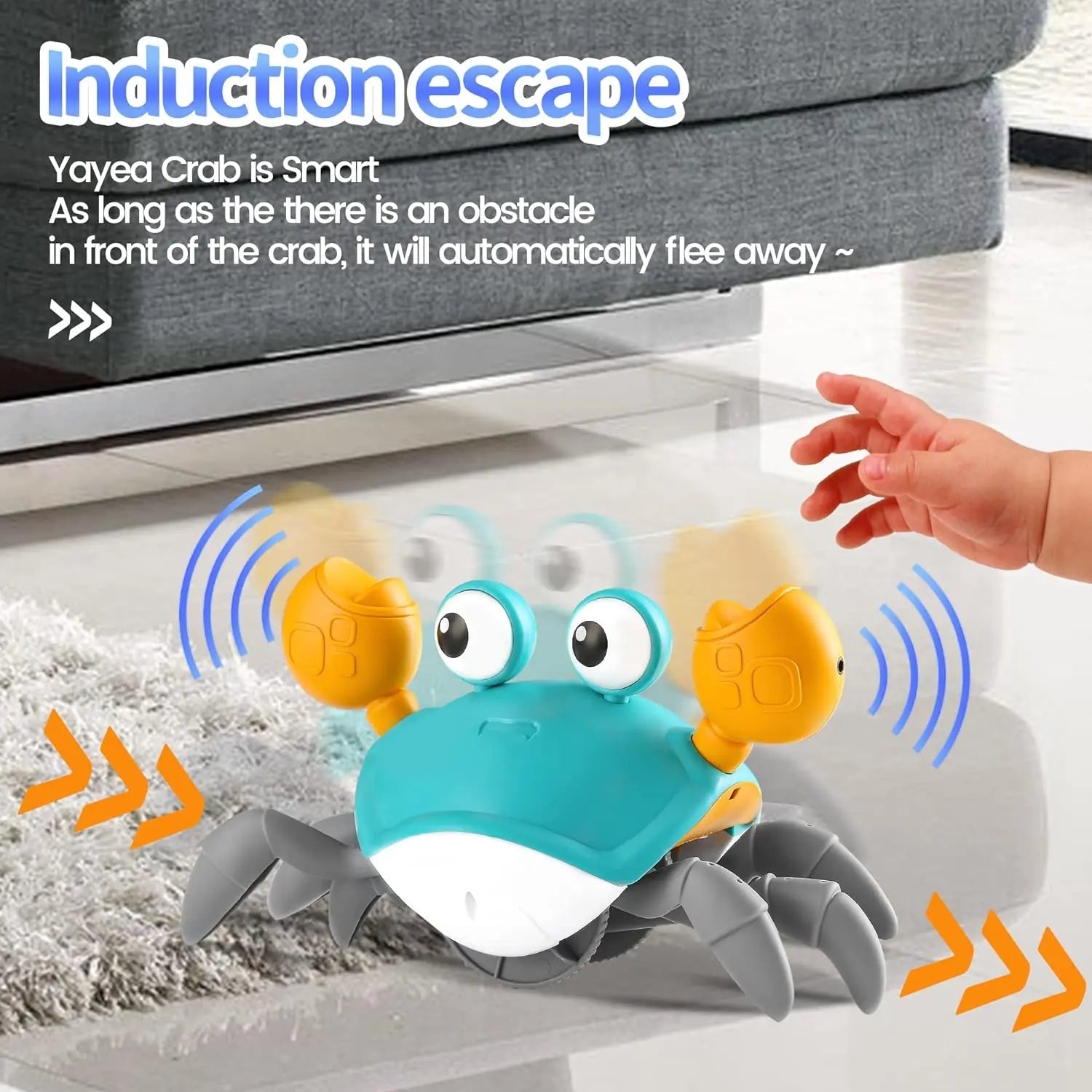 rechargeable-crawling-crab-toy kids toy in Pakistan | Zilonay