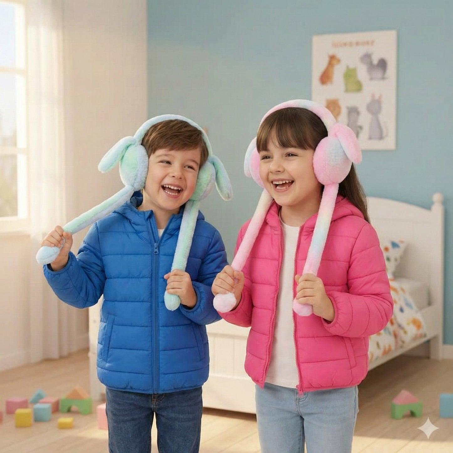 bunny-earmuffs-with-moving-ears-for-kids kids toy in Pakistan | Zilonay