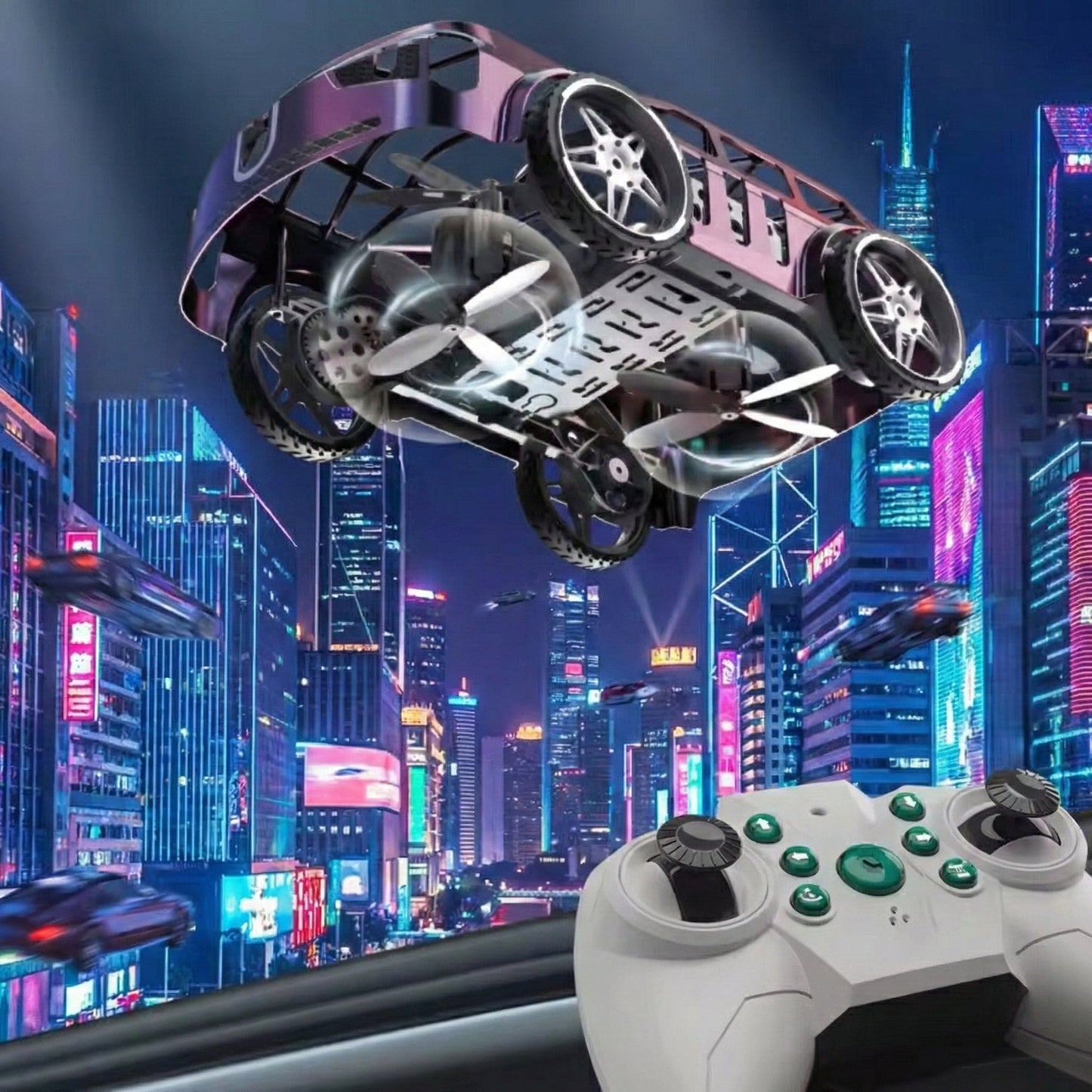 2-in-1-flying-rc-car-toy-for-kids kids toy in Pakistan | Zilonay