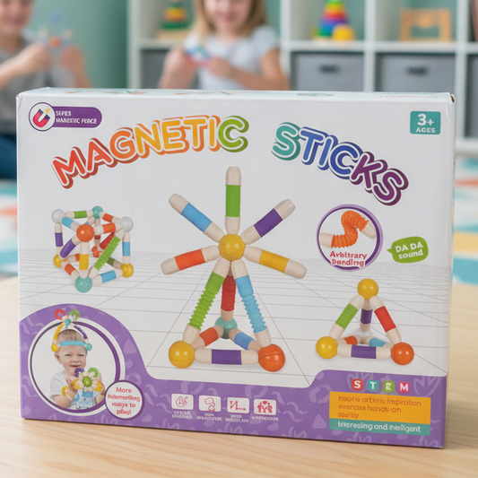 flexible-magnetic-tube-building-blocks-36pcs kids toy in Pakistan | Zilonay