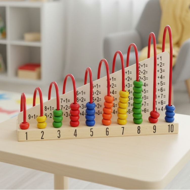 wooden-calculation-shelf-abacus-toy-for-kids kids toy in Pakistan | Zilonay