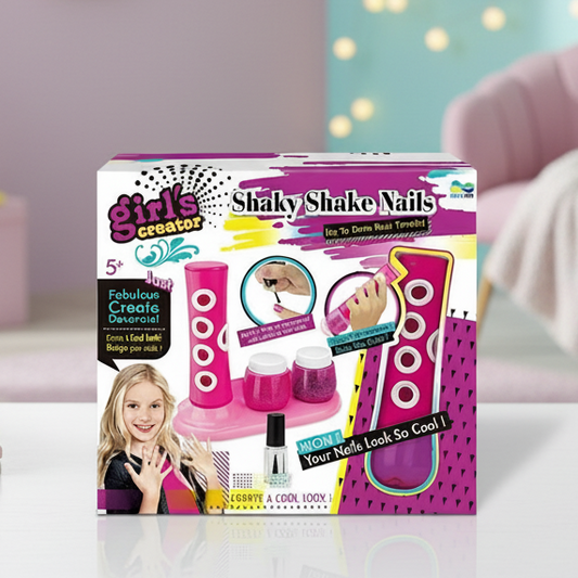 shaky-shake-nail-kit-fun-manicure-pedicure-set-for-girls kids toy in Pakistan | Zilonay