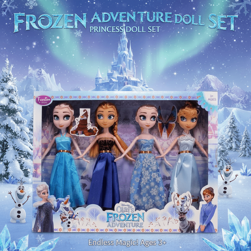 frozen-dolls-4-in-1-dolls-elsa-doll-girls-toys-fever-princess kids toy in Pakistan | Zilonay