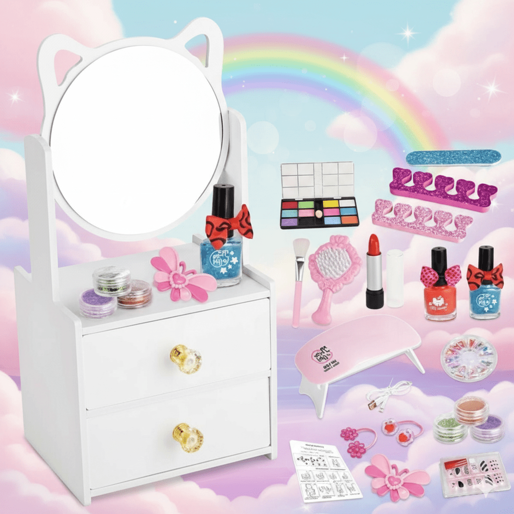 diy-dressing-table-set-for-girls-21-pcs kids toy in Pakistan | Zilonay