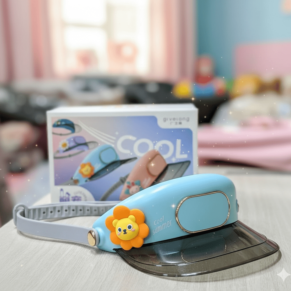 sun-protector-cute-hat-with-cooling-fan kids toy in Pakistan | Zilonay