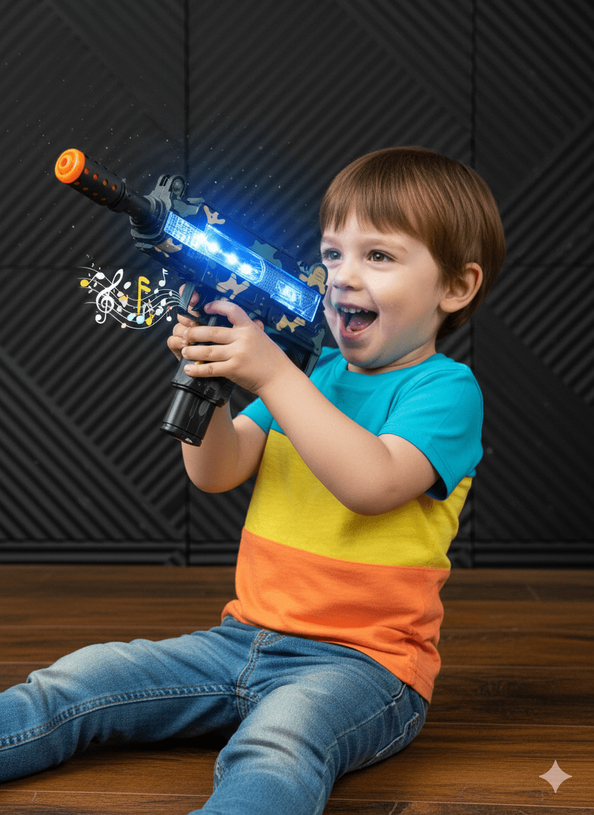 camouflage-gun-with-light-and-music kids toy in Pakistan | Zilonay
