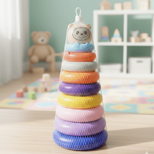 rainbow-hand-eye-coordination-rings-for-kids kids toy in Pakistan | Zilonay