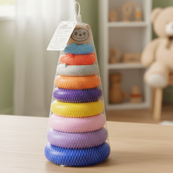 rainbow-hand-eye-coordination-rings-for-kids kids toy in Pakistan | Zilonay