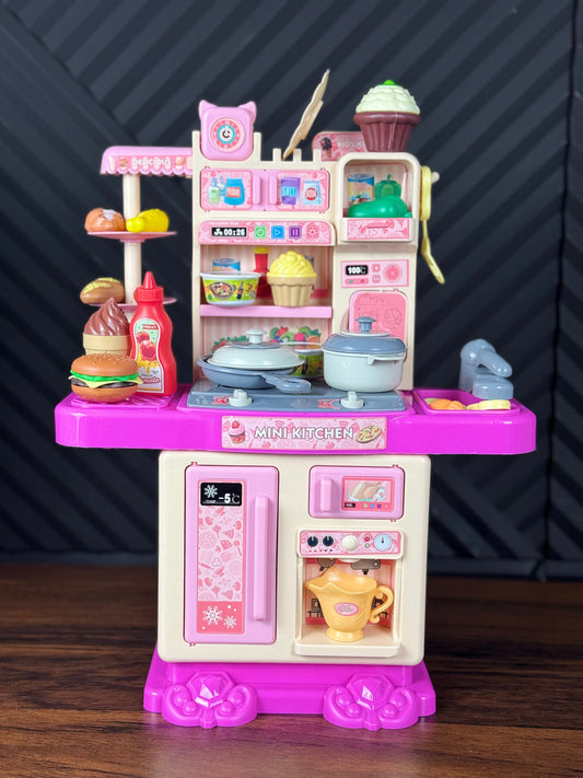 pretend-play-kitchen-set-for-kids-realistic-cooking-toy-with-lights-sounds-food-accessories-educational-preschool-kitchen-toy kids toy in Pakistan | Zilonay
