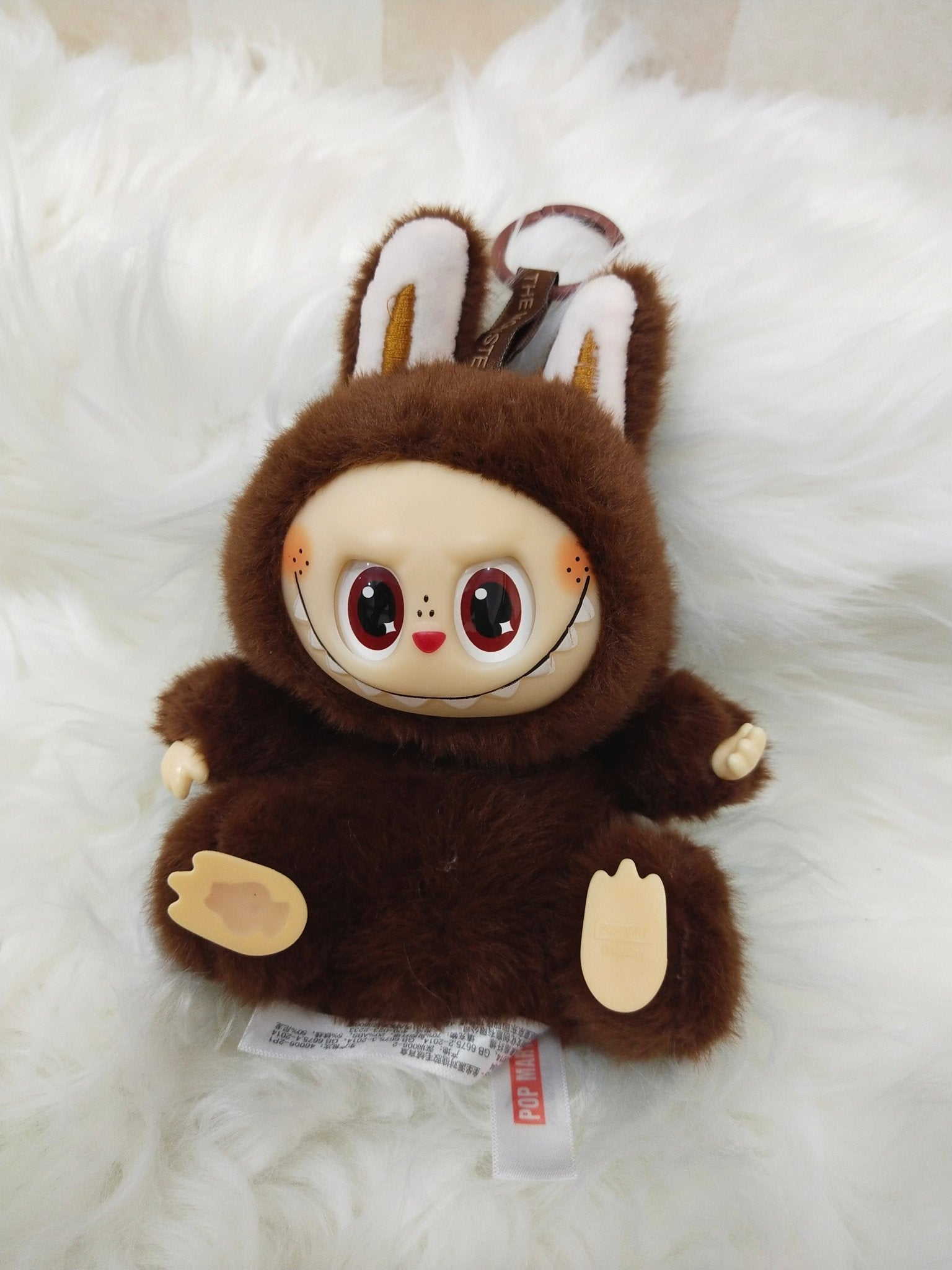 labubu-monster-anime-character-plush-keychain-1-pc-zimomo-d-brown kids toy in Pakistan | Zilonay