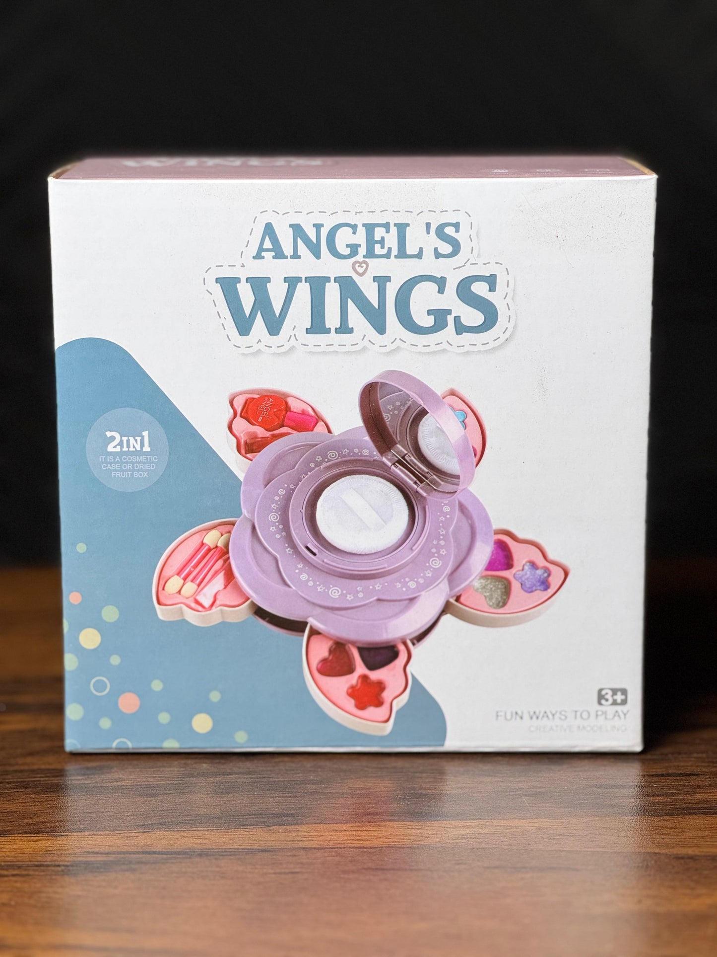angel-wings-makeup-toy-set-kids-face-beauty-pretend-play-toy-gift-for-children-washable-cosmetic-toys-for-little-girls-cognitive-toy-makeup-playset-for-kids-for-nursery-home-early-education-centre kids toy in Pakistan | Zilonay