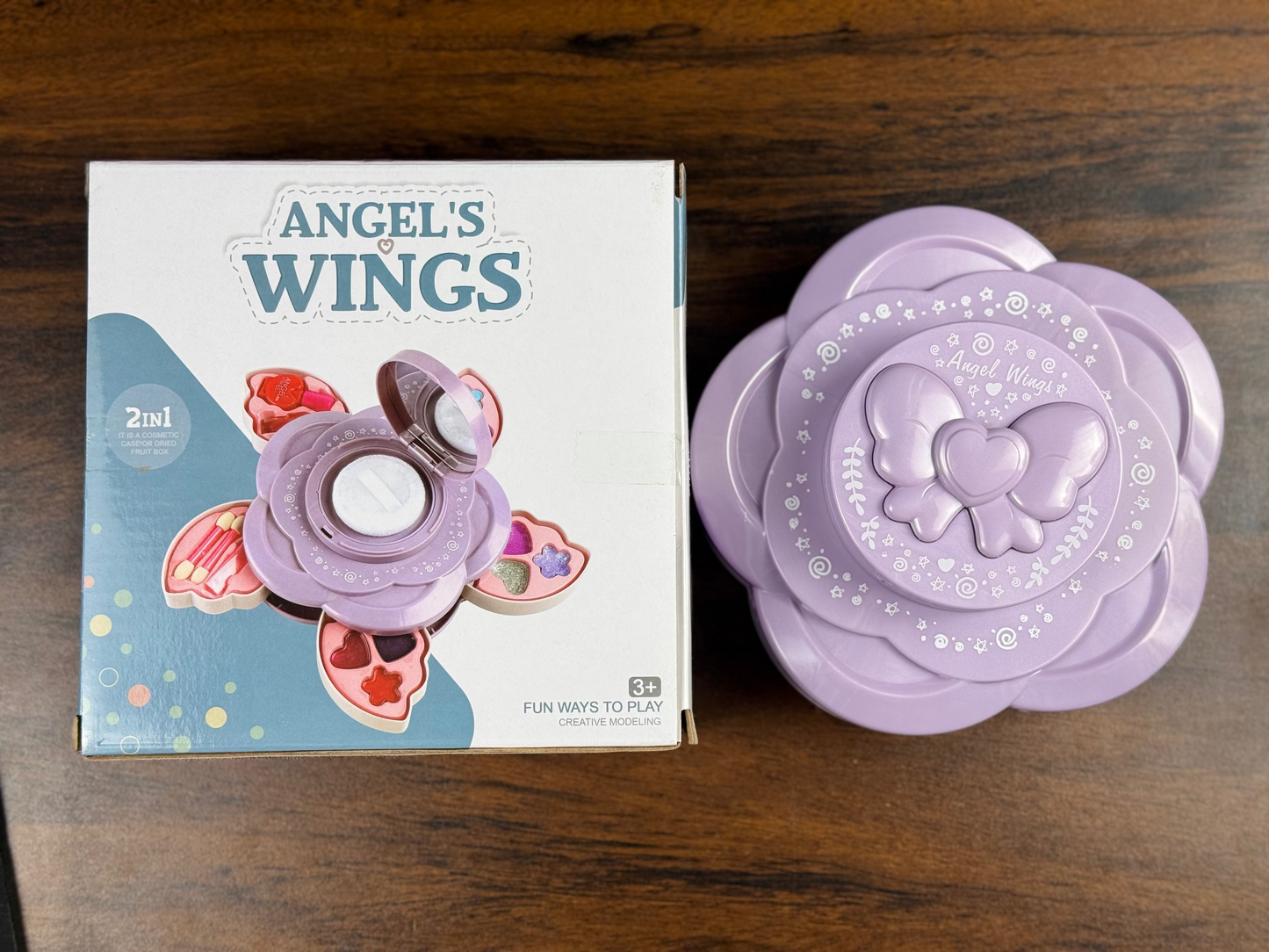 angel-wings-makeup-toy-set-kids-face-beauty-pretend-play-toy-gift-for-children-washable-cosmetic-toys-for-little-girls-cognitive-toy-makeup-playset-for-kids-for-nursery-home-early-education-centre kids toy in Pakistan | Zilonay
