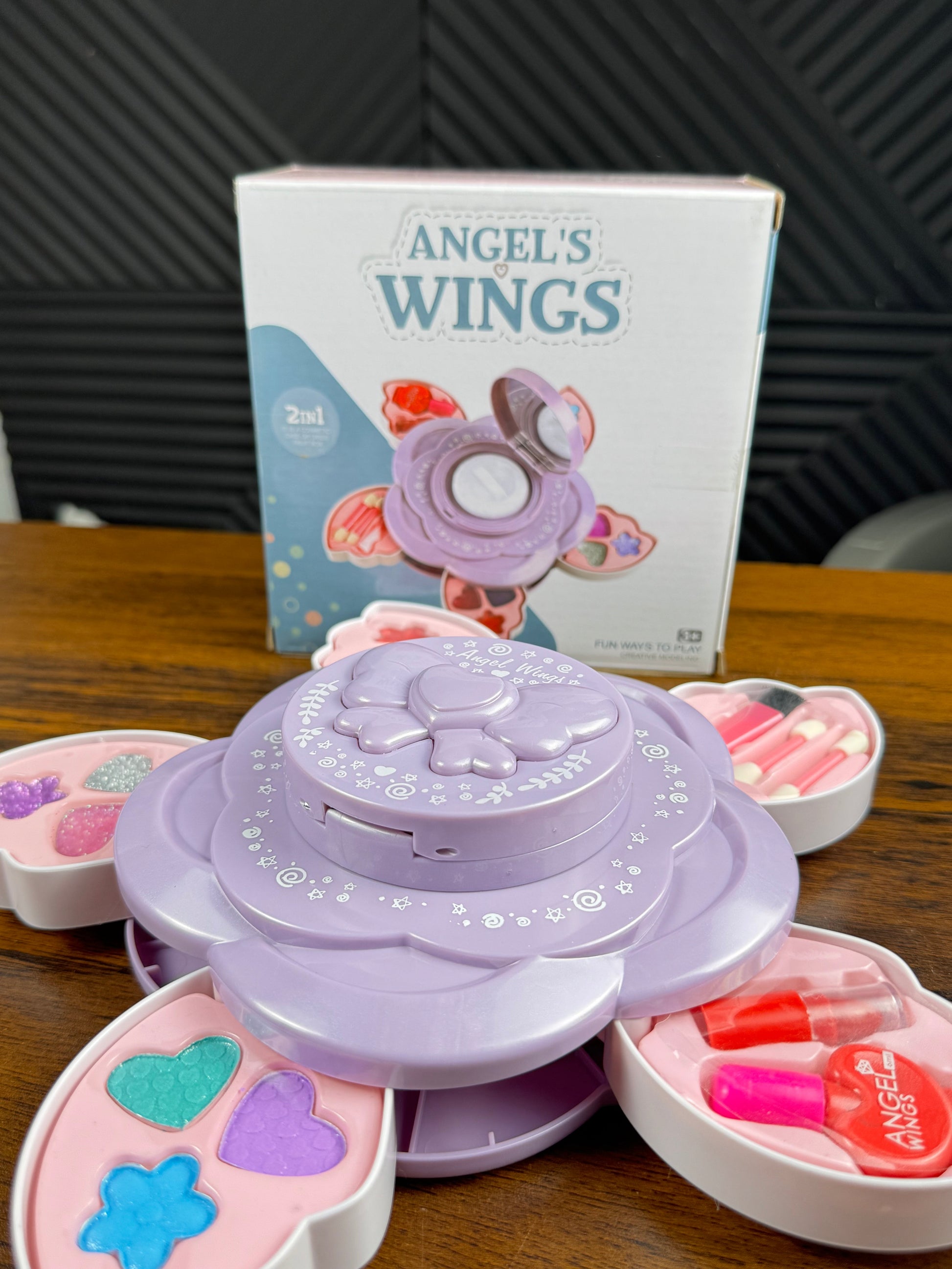 angel-wings-makeup-toy-set-kids-face-beauty-pretend-play-toy-gift-for-children-washable-cosmetic-toys-for-little-girls-cognitive-toy-makeup-playset-for-kids-for-nursery-home-early-education-centre kids toy in Pakistan | Zilonay
