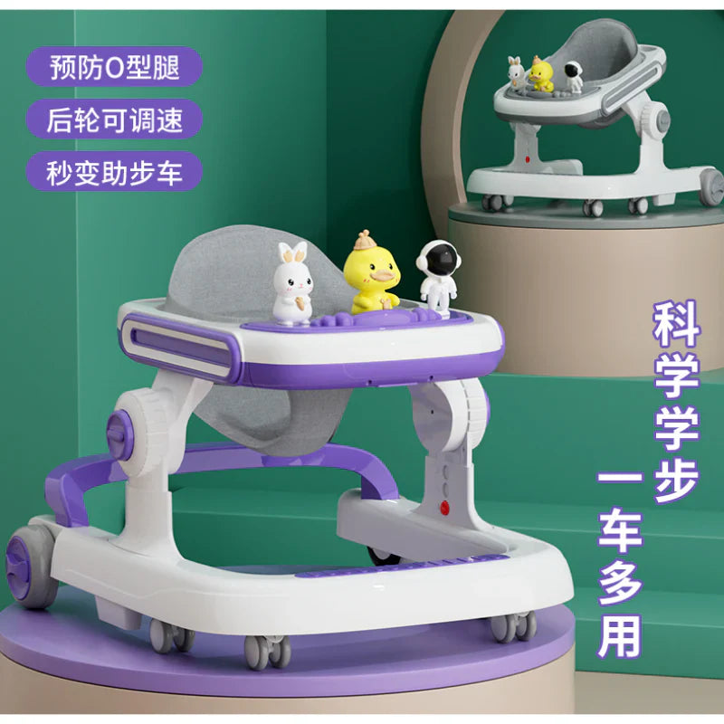 Rotating 6 x Wheel Musical Walker