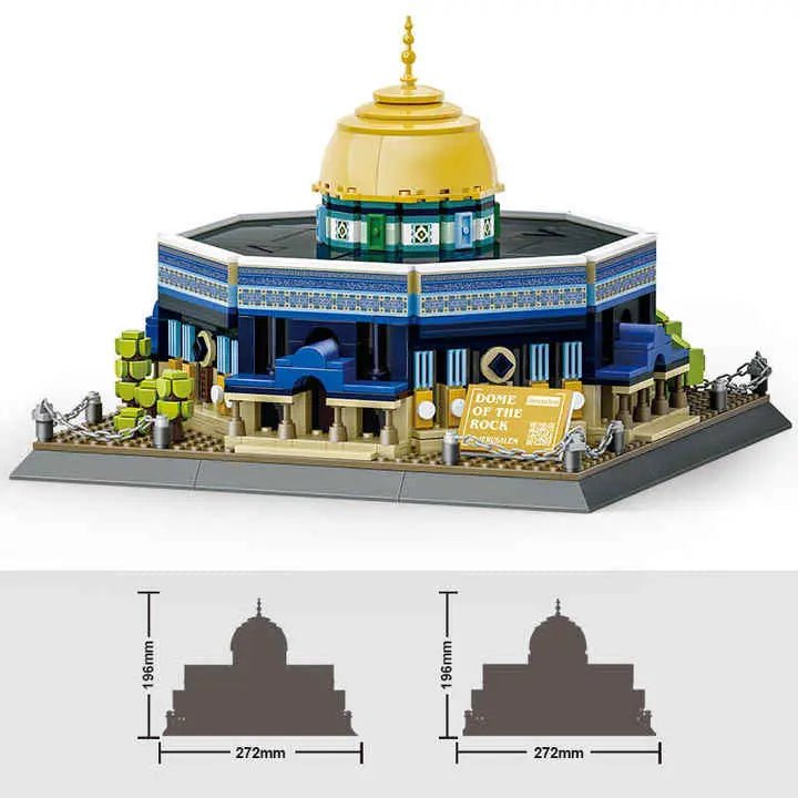 jerusalem-building-blocks-al-aqsa-mosque-building-blocks kids toy in Pakistan | Zilonay
