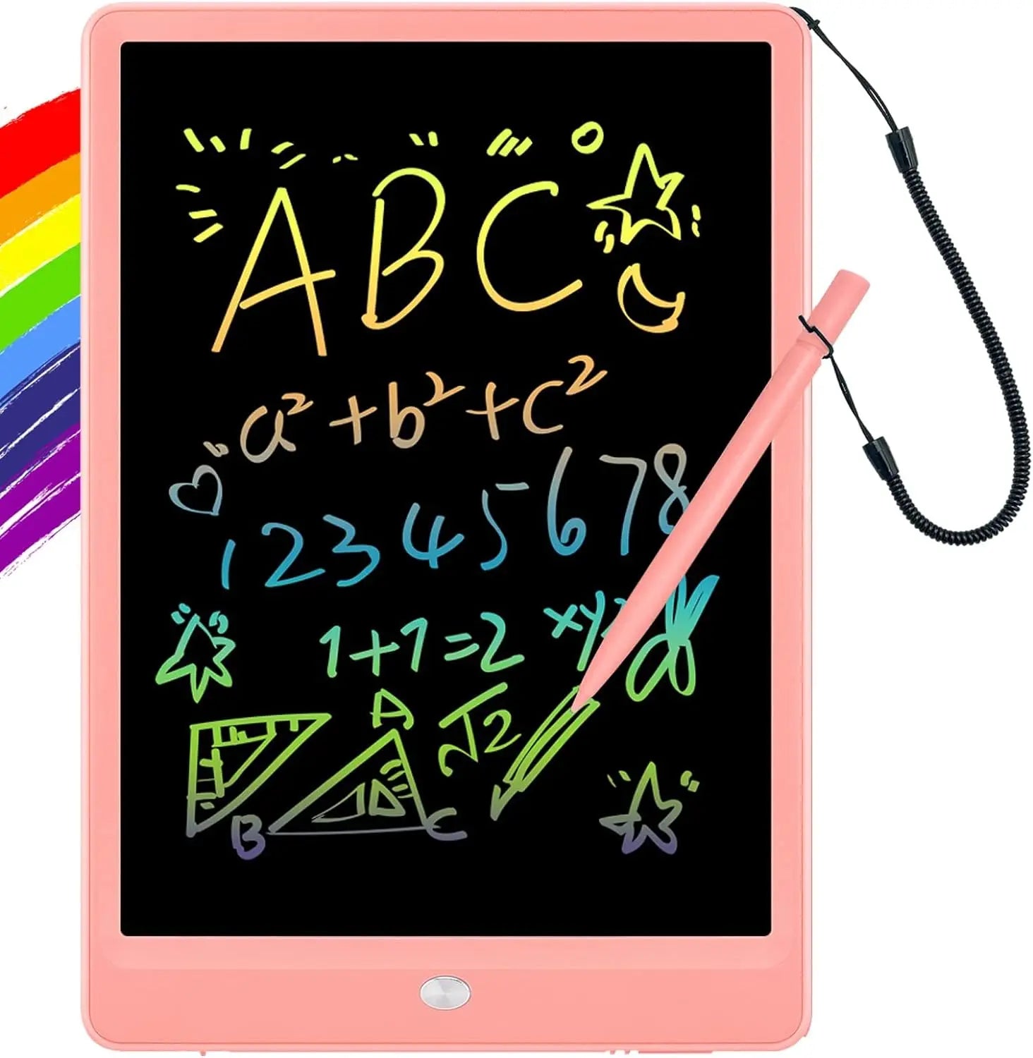 lcd-multicolor-screen-writing-tablet-erasable-writing-board kids toy in Pakistan | Zilonay