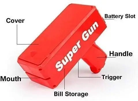 money-gun-paper-spary-machine-toy kids toy in Pakistan | Zilonay