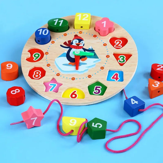 montessori-wooden-clock-for-kids kids toy in Pakistan | Zilonay