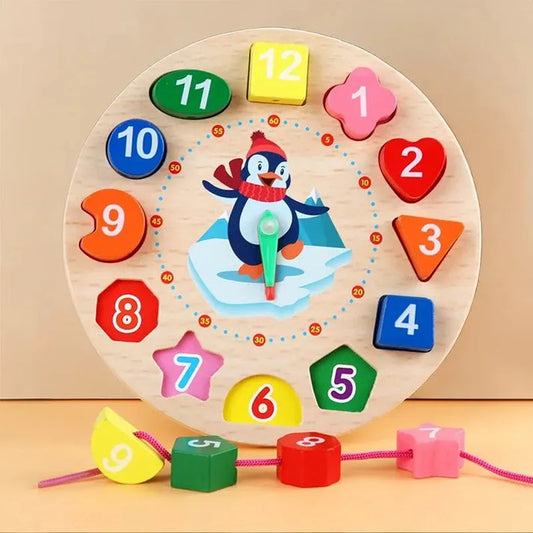 montessori-wooden-clock-for-kids kids toy in Pakistan | Zilonay