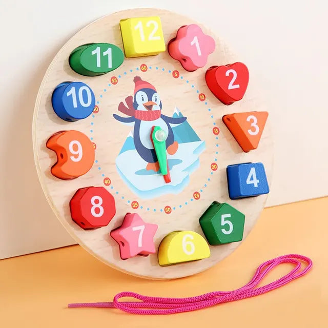 montessori-wooden-clock-for-kids kids toy in Pakistan | Zilonay