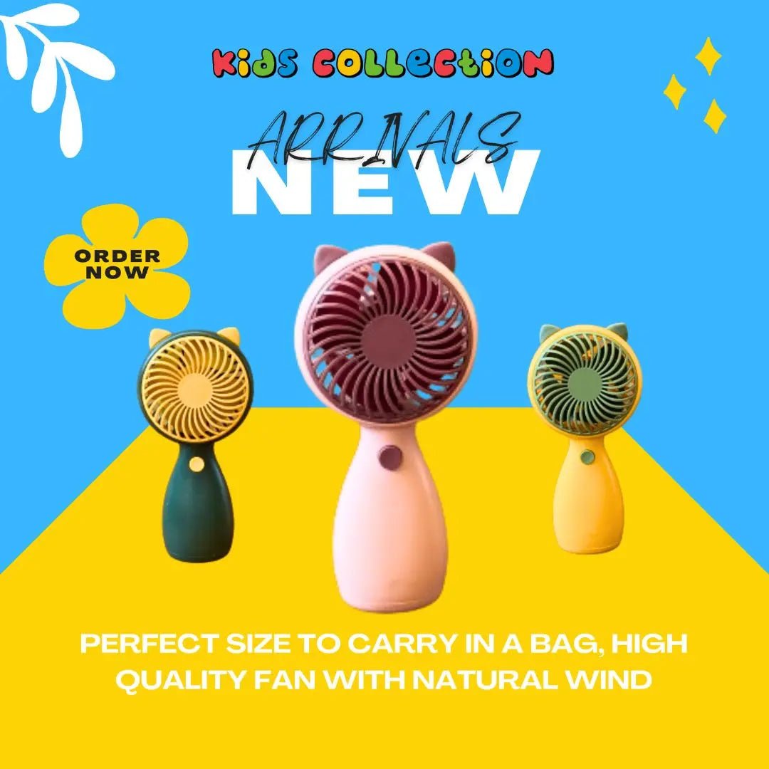 multi-purpose-pocket-mini-fan-rechargele kids toy in Pakistan | Zilonay