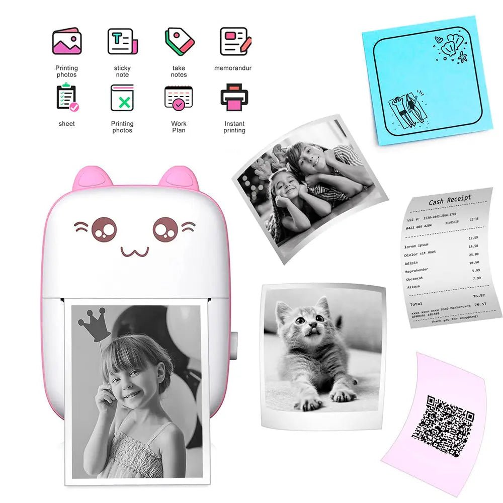 pocket-inkless-mini-printer-thermal-portable-bluetooth-wireless-mini-printer-for-kids kids toy in Pakistan | Zilonay