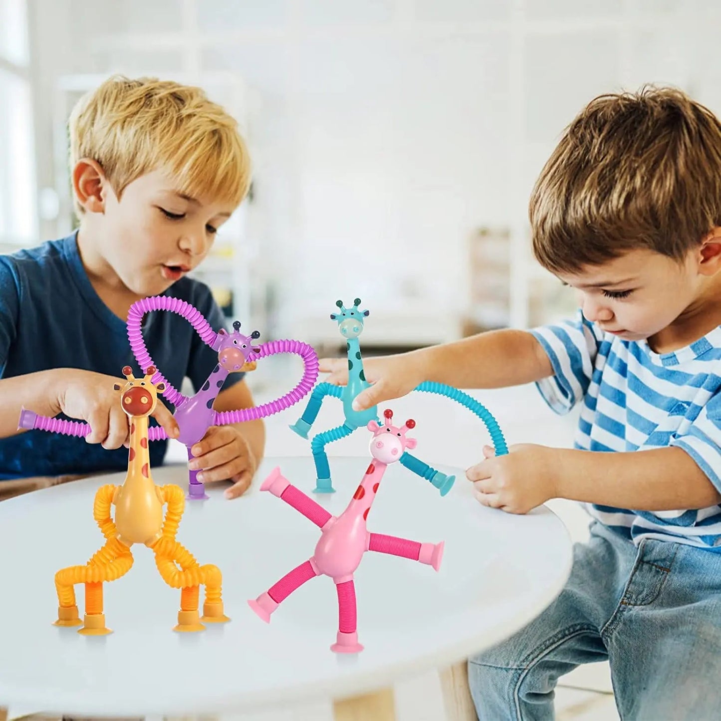 premium-telescopic-giraffe-toy-with-suction-cup-cartoon-toy kids toy in Pakistan | Zilonay
