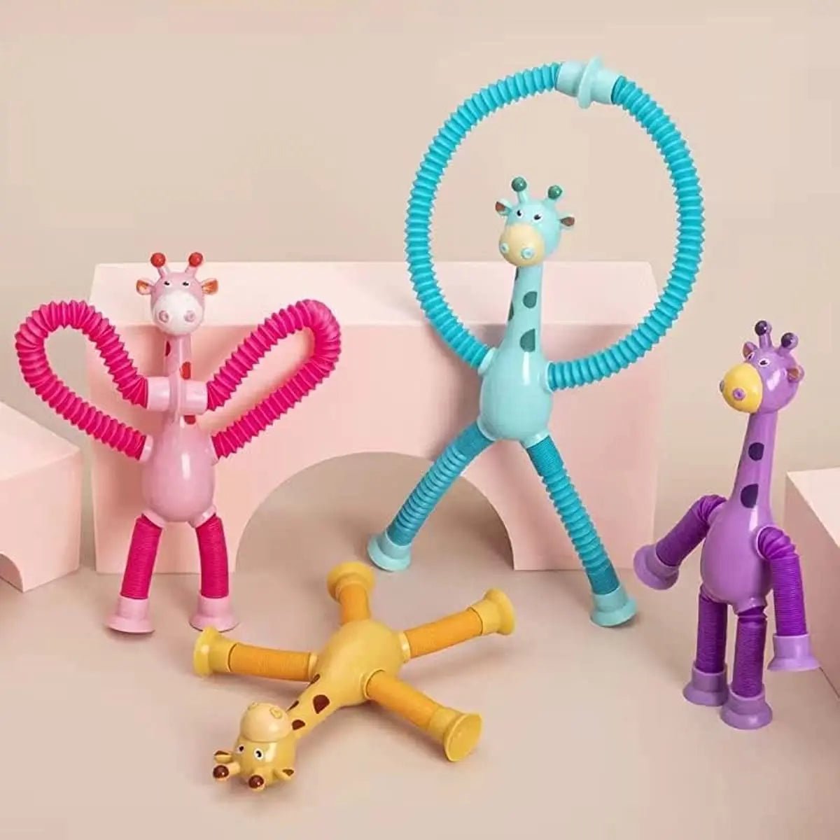 premium-telescopic-giraffe-toy-with-suction-cup-cartoon-toy kids toy in Pakistan | Zilonay
