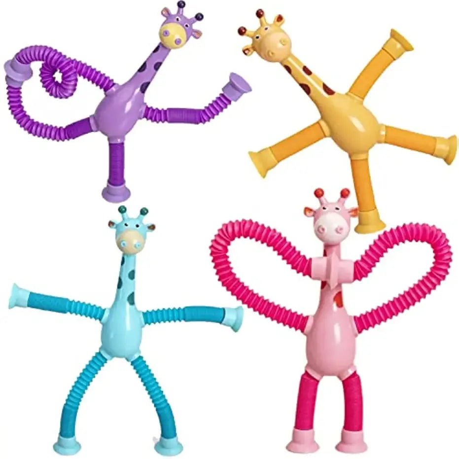 premium-telescopic-giraffe-toy-with-suction-cup-cartoon-toy kids toy in Pakistan | Zilonay