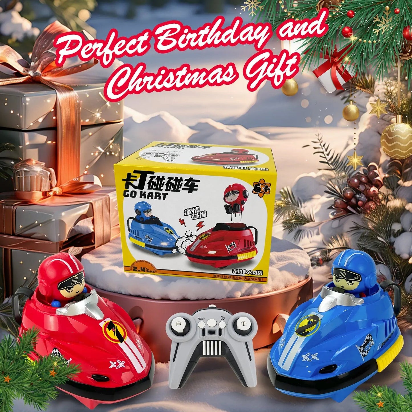 two-person-rc-battle-bumper-car-collision-ejection-rc-car-toy kids toy in Pakistan | Zilonay