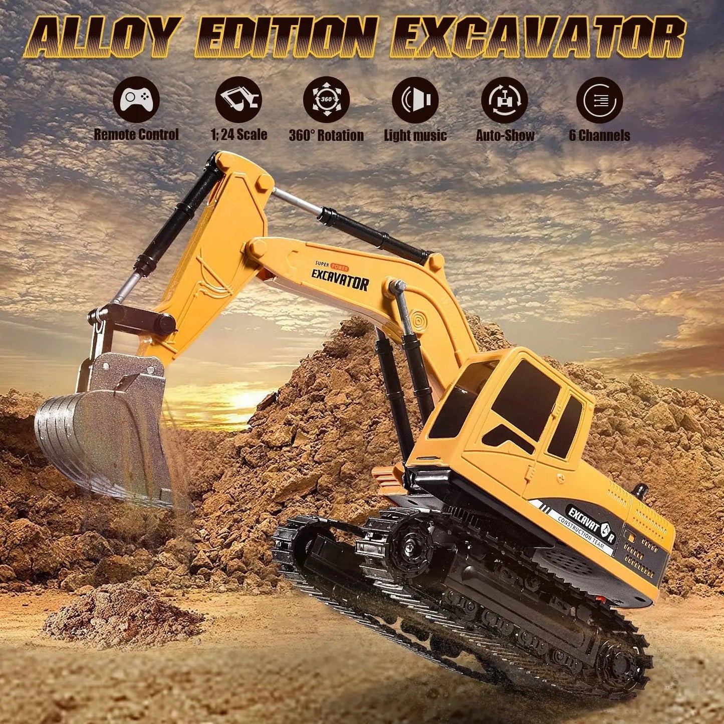 rc-excavator-toy kids toy in Pakistan | Zilonay