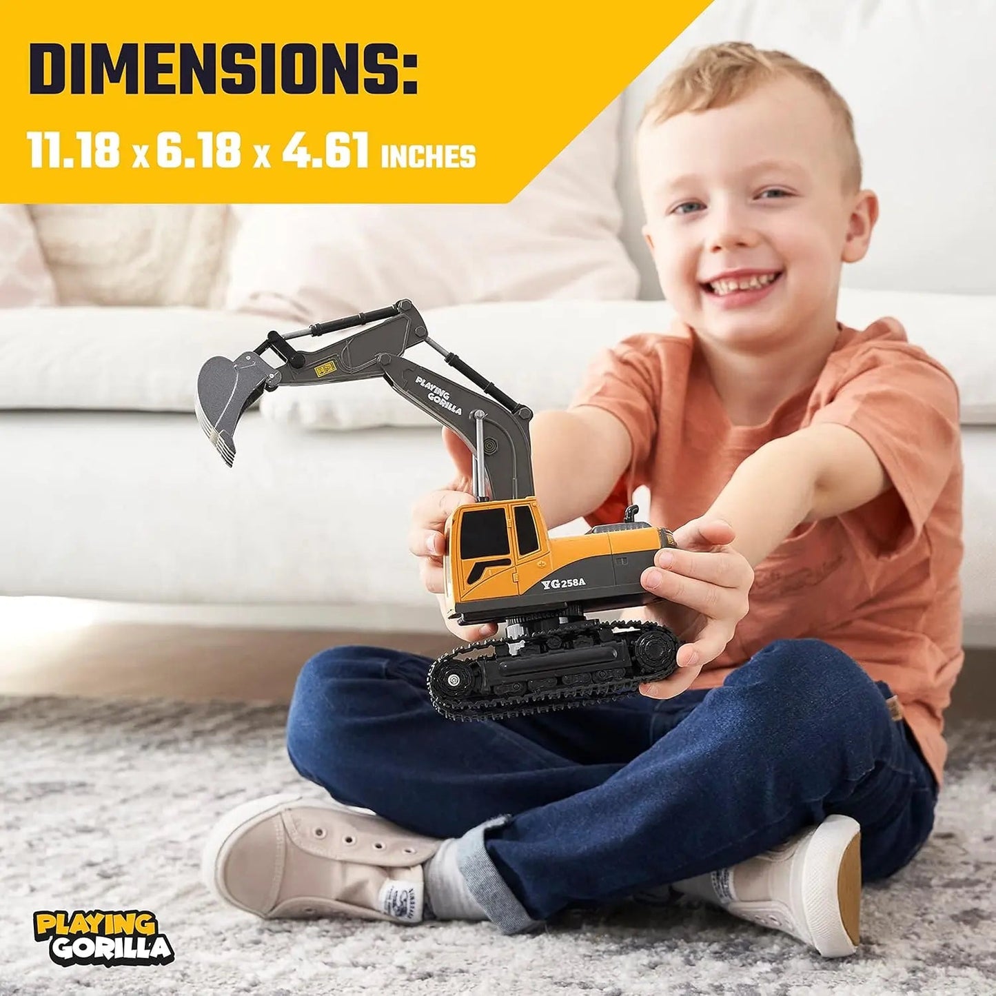 rc-excavator-toy kids toy in Pakistan | Zilonay