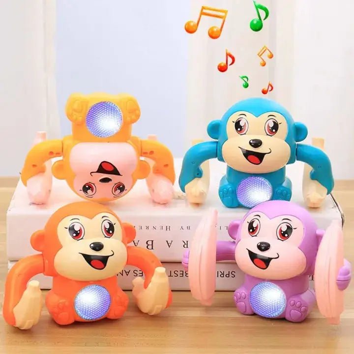 rolling-banana-monkey-toys-with-voice-touch-sensor-on-dancing-monkey-toy kids toy in Pakistan | Zilonay