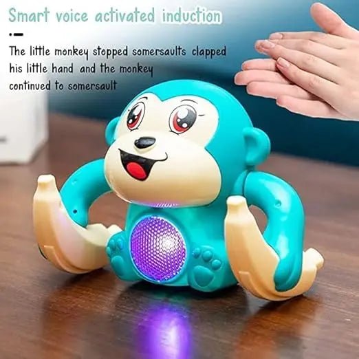 rolling-banana-monkey-toys-with-voice-touch-sensor-on-dancing-monkey-toy kids toy in Pakistan | Zilonay