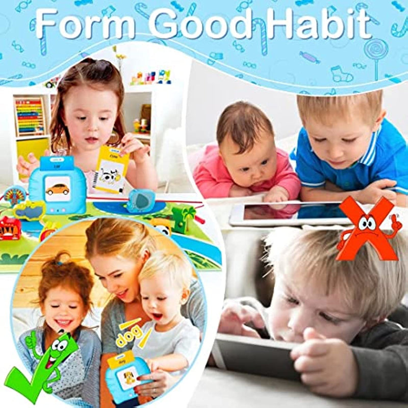 Talking Flash Cards Early Educational Device – 224 Cards | USB Rechargeable Learning Toy for Kids