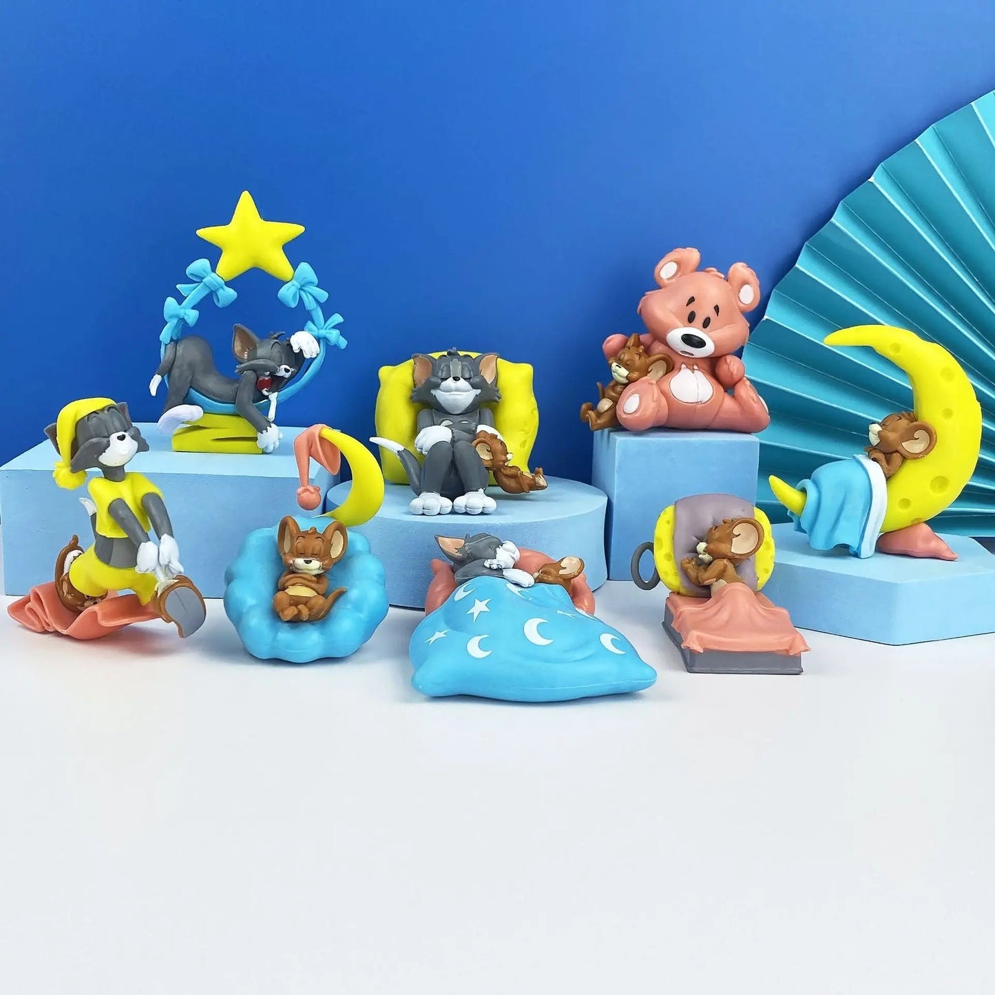 tom-and-jerry-cartoon-action-figures-model-children-doll-car-ornaments-desktop-ornament-collection-birthday-gifts-toys kids toy in Pakistan | Zilonay